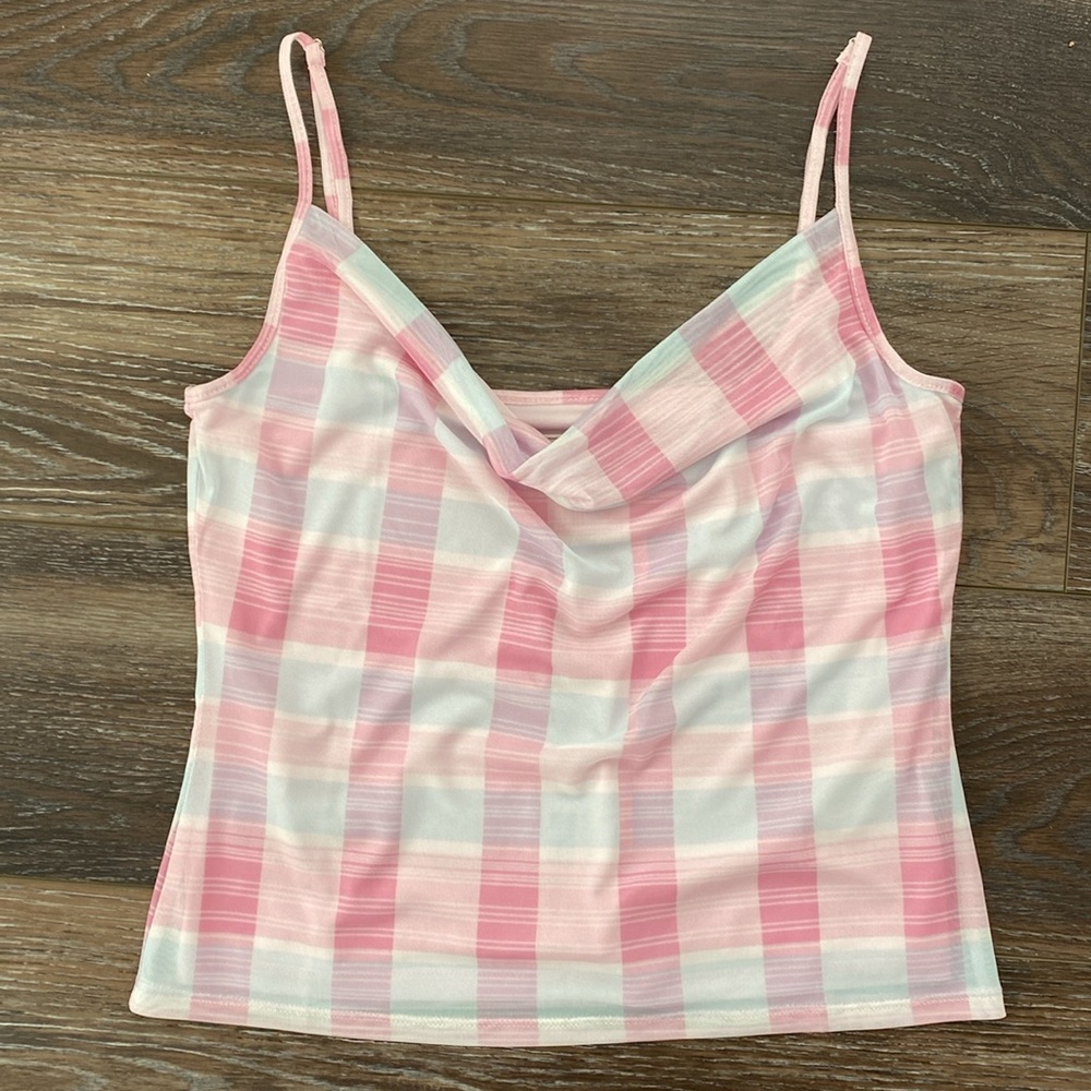 NWT BCBGeneration Mesh Cowl Neck Cami - NEW